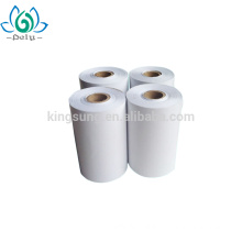 Direct thermal linerless label roll for Zebra and Bizerba printers